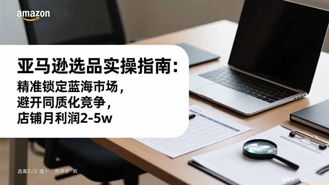 亚马逊选品实操指南:精准锁定蓝海市场,避开同质化竞争,店铺月利润2-5w-摇钱树
