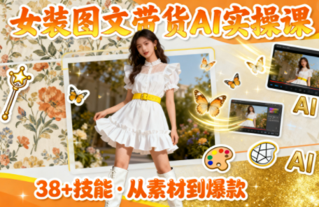 女装图文带货的AI实操课-摇钱树